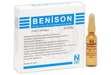 BENISON  20 MG  2 ML 5 AMPUL İlaç Görseli