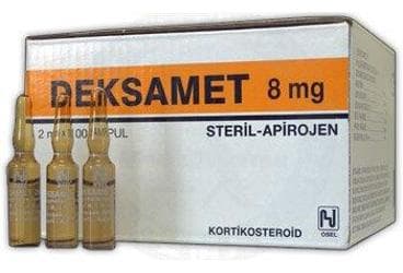 DEKSAMET 8 MG 2 MLX100 AMPUL İlaç Görseli