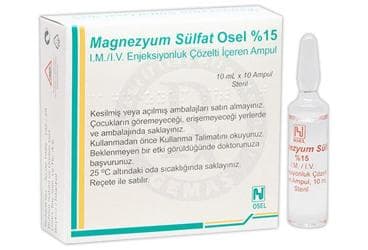 MAGNEZYUM SULFAT %15 10 ML 10 AMPUL İlaç Görseli
