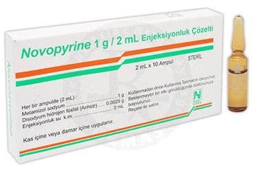NOVOPYRINE 1 GR/2 ML 10 AMPUL İlaç Görseli