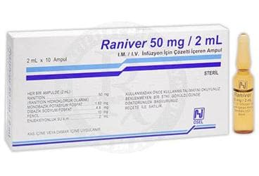 RANIVER 50 MG/2 ML 10 AMPUL İlaç Görseli