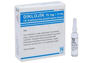 DIKLOJIK 75 MG 3 ML 10 AMPUL İlaç Görseli