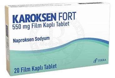 KAROKSEN FORT 550 MG FILM KAPLI TABLET (20 TABLET) İlaç Görseli