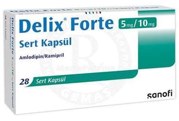 DELIX FORTE 5 MG/10 MG SERT KAPSUL (28 KAPSUL) İlaç Görseli
