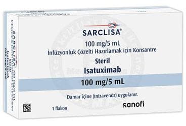 SARCLISA 100 MG / 5 ML INFUZYONLUK COZELTI
HAZIRLAMAK ICIN KONSANTRE İlaç Görseli