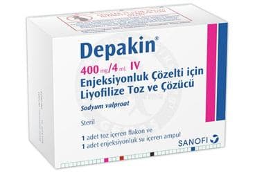 DEPAKIN 400 MG / 4 ML I.V. ENJEKSIYONLUK COZELTI ICIN LIYOFILIZE 1 ADET TOZVE 1 ADET COZUCU İlaç Görseli
