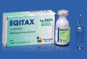EQITAX 1 GR IM/IV ENJ.TOZ ICEREN 15 ML 1 FLAKON+  4 ML COZ. AMPUL İlaç Görseli