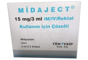 MIDAJECT 15 MG/3 ML IM/IV/REKTAL COZELTI ICEREN 5 AMPUL İlaç Görseli