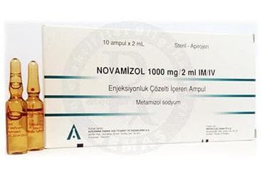 NOVAMIZOL 1000 MG/2 ML IM/IV ENJEKSIYON ICIN COZELTI ICEREN 10 AMPUL İlaç Görseli