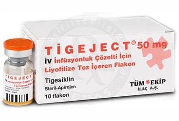 TIGEJECT 50 MG IV INFUZYON COZ. ICIN LIYOFILIZE TOZ ICEREN 10 FLAKON İlaç Görseli
