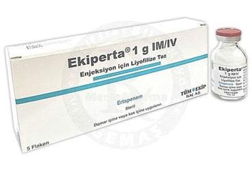 EKIPERTA 1 G IM/IV ENJEKSIYON ICIN LIYOFILIZE TOZ (5 FLAKON) İlaç Görseli