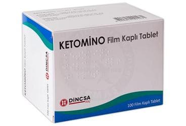 KETOMINO 100 FILM KAPLI TABLET İlaç Görseli