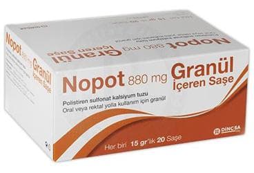 NOPOT 880 MG/ 1 G GRANUL (20 SASE) İlaç Görseli