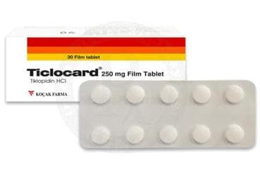 TICLOCARD 250 MG 30 FILM TABLET İlaç Görseli