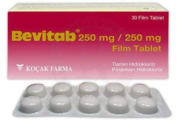 BEVITAB 250/250 MG FILM KAPLI TABLET ( 30 FILM KAPLI TABLET) İlaç Görseli