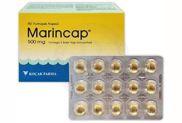MARINCAP JELATIN KAPSUL 500 mg 60 kapsül İlaç Görseli