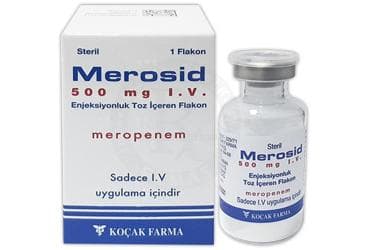 MEROSID 500 MG IV ENJEKTABL TOZ ICEREN 1 FLAKON İlaç Görseli