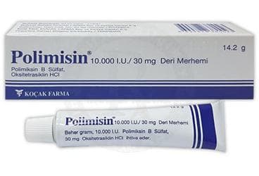 POLIMISIN 10.000 IU/30 MG DERI MERHEMI, (14,2 G) İlaç Görseli