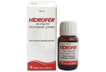 HIDROFER 50 MG/ ML ORAL DAMLA, COZELTI (30 ML) İlaç Görseli