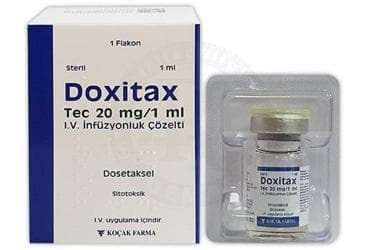 DOXITAX TEC 20 MG/1 ML  IV INFUZYONLUK COZELTI ( 1 FLAKON) İlaç Görseli