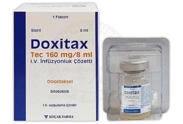 DOXITAX TEC 160 MG/8 ML IV  INFUZYONLUK COZELTI ( 1 FLAKON) İlaç Görseli