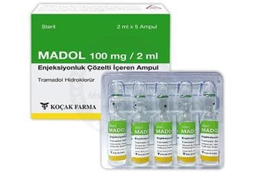 MADOL 100 MG/2ML ENJEKSIYONLUK COZELTI ICEREN AMPUL (5 AMPUL) İlaç Görseli