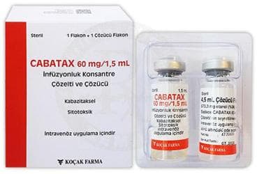 CABATAX 60 MG/1,5 ML INFUZYONLUK KONSANTRE COZELTI VE COZUCU 1 FLAKON İlaç Görseli