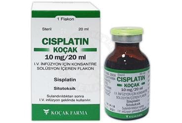 CISPLATIN-KOCAK 10 MG/20 ML INFUZYON ICIN KONSANTRE SOLUSYON ICEREN FLAKON İlaç Görseli