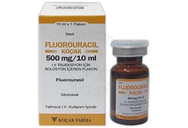 FLUOROURACIL-KOCAK 500 MG/10 ML IV ENJEKSIYON ICIN SOLUSYON ICEREN FLAKON İlaç Görseli