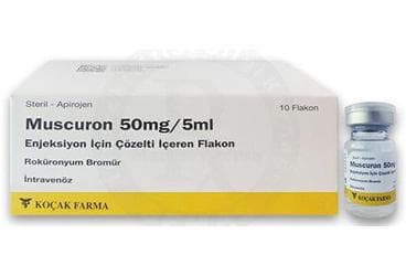 MUSCURON 50 MG/5 ML ENJEKSIYON ICIN COZELTI ICEREN 10 FLAKON İlaç Görseli