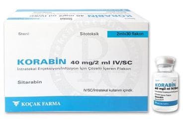 KORABIN 40 MG/2 ML IV/SC INTRATEKAL ENJEKSIYON INFUZYON ICIN COZELTI ICEREN FLAKON (30 FLAKON) İlaç Görseli