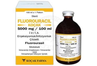 FLUOROURACIL-KOCAK 5000 MG / 100 ML IV / IA ENJEKSIYONLUK / INFUZYONLUK COZELTI (1 FLAKON) İlaç Görseli