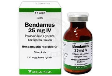 BENDAMUS 25 MG IV INFUZYON ICIN LIYOFILIZE TOZ ICEREN FLAKON İlaç Görseli