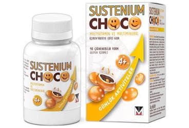 SUSTENIUM CHOCO MULTIVITAMIN VE MULTIMINERAL ICEREN TAKVIYE EDICI GIDA 90 tablet İlaç Görseli