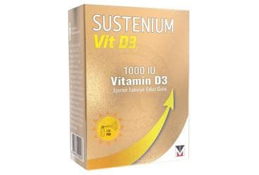 SUSTENIUM VIT D3 VITAMIN D3 ICEREN TAKVIYE EDICI GIDA SPREY 1000 IU 20 ml şişe İlaç Görseli