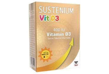 SUSTENIUM VIT D3 VITAMIN D3 ICEREN TAKVIYE EDICI GIDA SPREY 400 IU 20 ml şişe İlaç Görseli