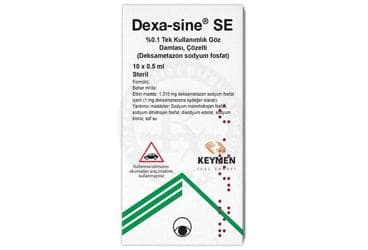 DEXA-SINE SE %0.1 TEK KULLANIMLIK GOZ DAMLASI, COZELTI (10 ADET) İlaç Görseli