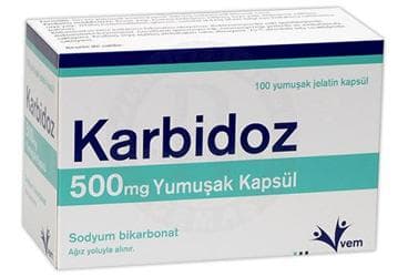 KARBIDOZ 500 MG YUMUŞAK KAPSÜL İlaç Görseli