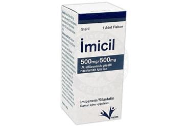 IMICIL 500 MG/500 MG IV INFUZYONLUK COZELTI HAZIRLAMAK ICIN TOZ İlaç Görseli