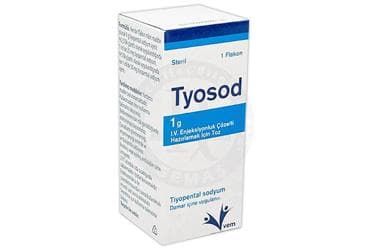 TYOSOD 1 G I.V. ENJEKSIYONLUK COZELTI HAZIRLAMAK ICIN TOZ İlaç Görseli