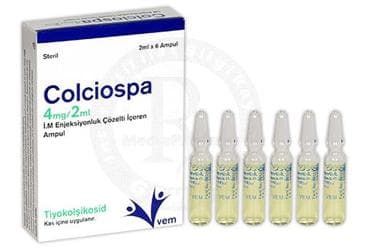 COLCIOSPA 4MG/2ML IM ENJ. ICIN COZELTI ICEREN 6 AMPUL İlaç Görseli