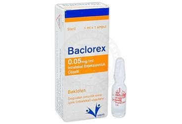 BACLOREX 0.05 MG ML INTRATEKAL ENJEKSIYONLUK COZELTI İlaç Görseli
