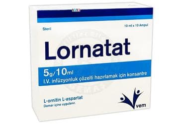 LORNATAT 5 G/10 ML I.V. INFUZYONLUK COZELTI HAZIRLAMAK ICIN KONSANTRE (10 AMPUL) İlaç Görseli