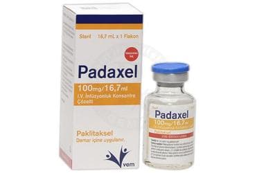 PADAXEL 100 MG/16,7 ML I.V. INFUZYONLUK KONSANTRE COZELTI (1 FLAKON) İlaç Görseli