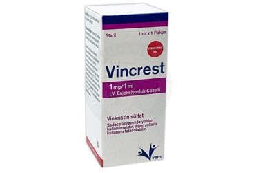 VINCREST 1MG/1 ML I.V. ENJEKSIYONLUK COZELTI İlaç Görseli