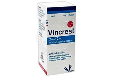 VINCREST 2 MG/2 ML I.V. ENJEKSIYONLUK COZELTI İlaç Görseli