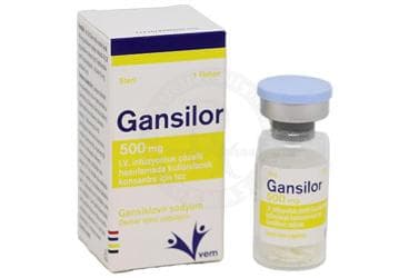 GANSILOR 500 MG I.V. INFUZYONLUK COZELTI HAZIRLAMADA KULLANILACAK KONSANTRE ICIN TOZ (1 ADET) İlaç Görseli