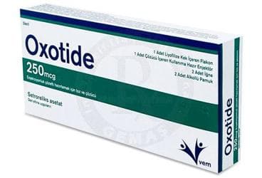 OXOTIDE 250 MCG ENJEKSIYONLUK COZELTI HAZIRLAMAK ICIN TOZ VE COZUCU (1 FLAKON+1 COZUCU) İlaç Görseli