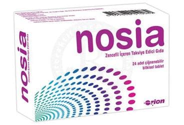 NOSIA ZENCEFIL ICEREN TAKVIYE EDICI GIDA 24 tablet İlaç Görseli