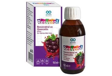 RESVEROL RESVERATROL VE QUERCETIN ICEREN SIVI TAKVIYE EDICI GIDA 150 ml şişe İlaç Görseli